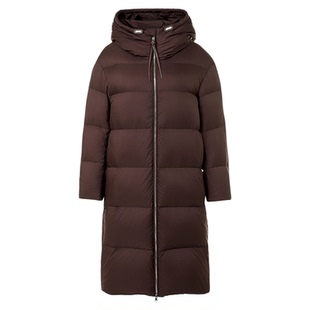 朗姿霍尔多巴吉鹅绒羽绒服立领连帽休闲通勤面包服2025年冬季新款