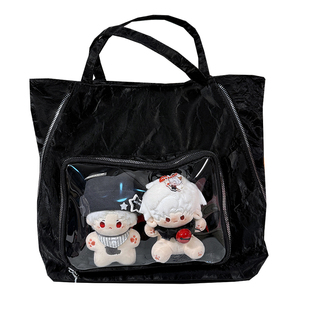 在逃邦尼二次元水波纹大容量3way痛包单肩斜挎双肩包10cm15cm娃包