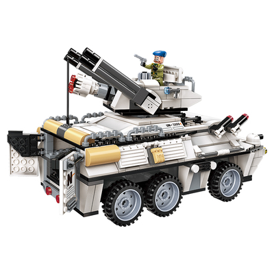 启蒙积木雷霆吉普悍马