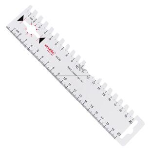 科灵缝份尺夏威夷尺航空铝缝纫规拼布放码直尺20cmPVC塑料薄片