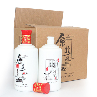 私藏原浆空酒瓶泡沫箱白瓷茅型瓶窖藏酒发快递缓冲包装酒坊定制酒