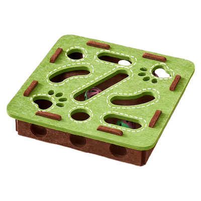 猫咪玩具迷宫掏洞毛毡盒解闷神器