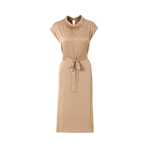 海青蓝 无袖裙子夏装女装2025新款时尚气质中长款高级连衣裙女