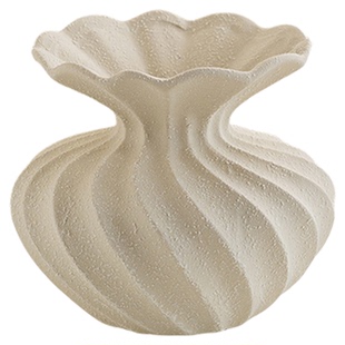 法式白色陶瓷小花瓶现代简约ins风高级感客厅鲜花插花艺术感摆件