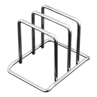 不锈钢菜板架厨房切菜板放置架台面锅盖架砧板架子案板收纳置物架