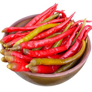 酸辣椒贵州特产酸辣子农家老坛泡椒二荆条糟辣椒红青双色酸辣椒个