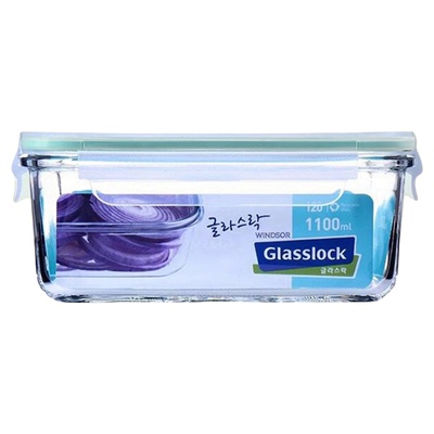 韩国GLASSLOCK保鲜盒原装进口玻璃饭盒微波碗便当盒上班族便当盒