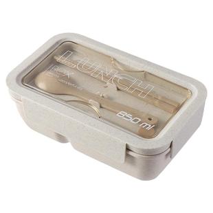 小麦秸秆日式饭盒可微波炉加热分格便当盒学生带餐盒上班族午餐盒