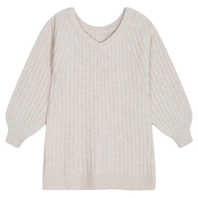 Heatherich2026春季新款纯色简约女士编织连衣裙598397