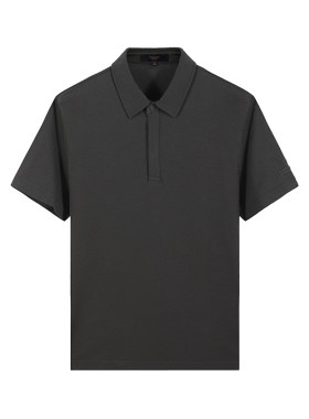 【棉桑蚕丝】DIDIBOY夏季款男士衣服高端翻领藏青色短袖T恤polo衫