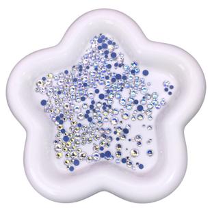 圆形烫钻夜星空SS6-SS30饰品DIY不掉底超闪胶底水晶月光美甲钻混