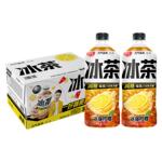 元气森林冰茶900ml大瓶装冰红茶绿茶减糖冰爆柠檬茶解腻饮料整箱
