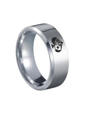 扑克饰品黑桃A男士钛钢不锈钢钛