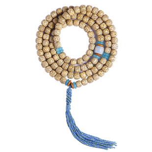 陈籽星月菩提手串男女108颗黄金原籽天然配饰佛珠流苏项链民族风