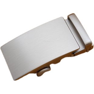 商务皮带头男士自动扣头锰钢裤腰带卡扣皮带配件3.5cm卡槽滑道头