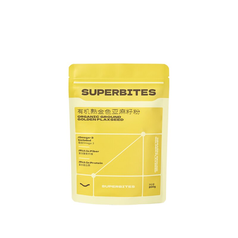 superbites有机金色亚麻籽粉即食