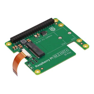 Raspberry Pi M.2 HAT+ 树莓派5官方PCIe转M.2 SSD扩展板固态硬盘