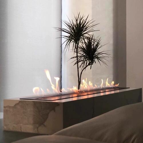 真火酒精壁炉室内外火炉建议嵌入电视柜家用装饰壁炉芯取暖炉节能