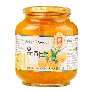 全楠全南韩国进口蜂蜜柚子蜜炼水果DIY花茶果酱泡水下午茶冲饮品