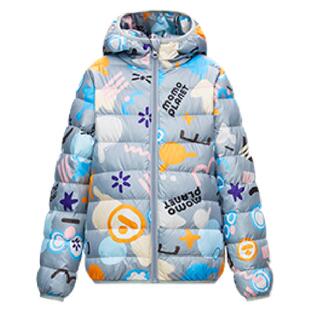 鸭鸭儿童轻薄羽绒服男童女童冬季2025新款青少年学生中大童装外套