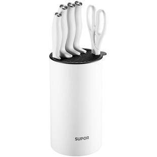 苏泊尔刀具套装菜刀家用厨房全套厨刀六件套砍斩骨刀菜板组合套餐