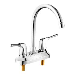 全铜面盆冷热水龙头老式双把双开双孔三孔卫生间洗脸盆洗手盆龙头