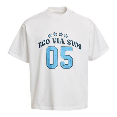 Eusoueu双色基础美式情侣T恤