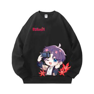 drew恋与深空联名卫衣男秋冬款外套秦彻祁煜沈星回周边加绒衣服潮