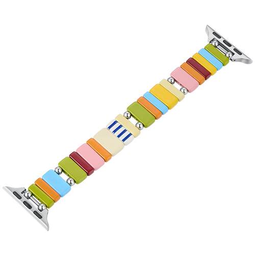 ZEGL孙乐言同款适用苹果手表表带兼容applewatchS11表带2025新款春夏彩色多巴胺手链女小众精致iwatch手表带