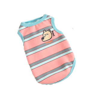 宠物衣服秋冬背心柯基泰迪柴犬加厚保暖条纹网红新款狗狗猫咪衣服