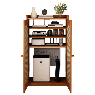 路由器置物架光猫机顶盒收纳神器插座电线整理柜弱电信息箱遮挡柜