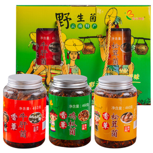 彩云坤佳云南油鸡枞菌酱云南特产礼盒装菌菇酱野生菌下饭菜牛肝菌