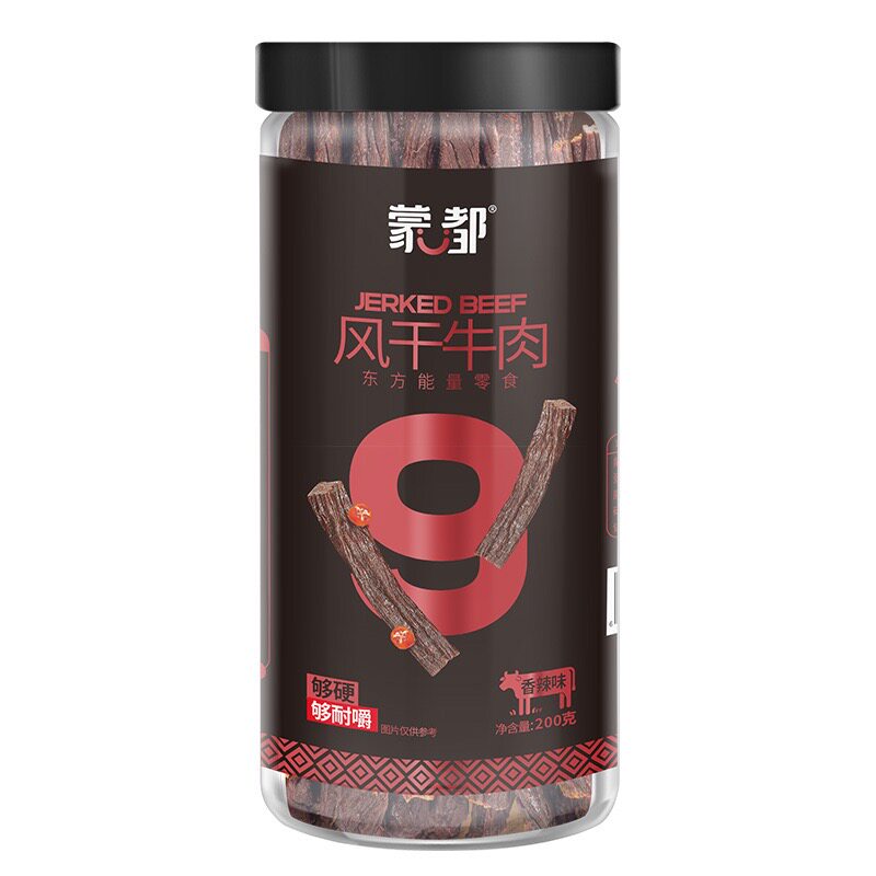 蒙都清真超干9成风干牛肉干条特硬手撕香辣内蒙通辽特产小吃零食