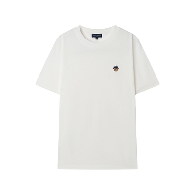 小熊男女同款凉感圆领刺绣T恤