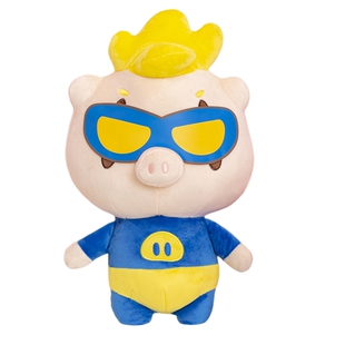 正版猪猪侠毛绒玩具小呆呆玩偶超人强菲菲波比娃娃儿童生日礼物