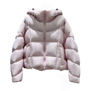商场同款泡芙连帽羽绒服女短款2025冬季新款超好看的95白鸭绒外套