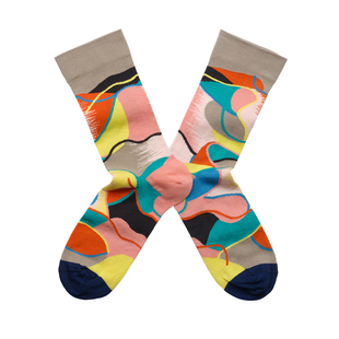 【2件9折】正品法国Bonne Maison文艺中筒袜情侣袜子男女潮袜棉袜