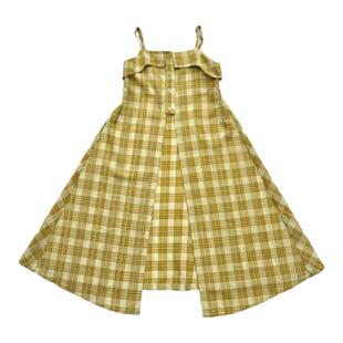 TOUKIDS女童罩衫长款叠穿连衣裙法式儿童海边穿搭度假青海湖旅游