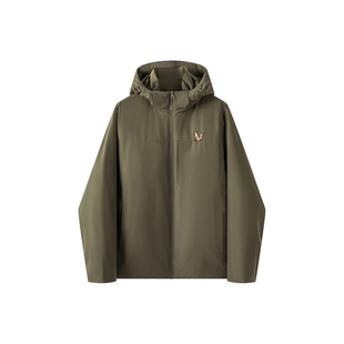 【限时清仓】冬季暗格纹复合户外棉服休闲可拆卸连帽夹克保暖外套