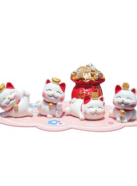 卡通可爱车内饰品摆件招财猫