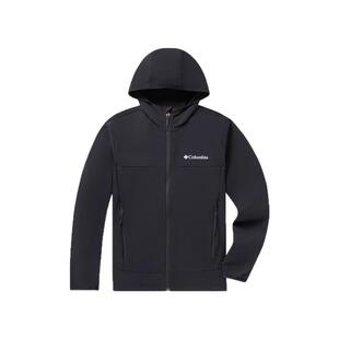 2025春夏新款哥伦比亚户外男防泼水轻薄透气舒适连帽软壳衣WE1602