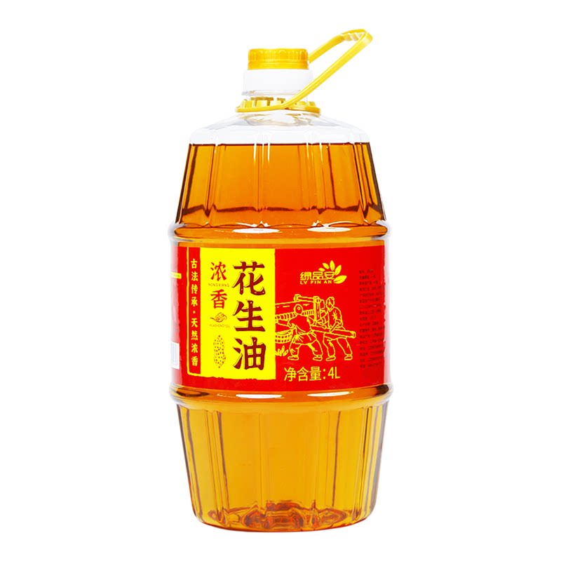 绿品安花生油整箱4瓶装