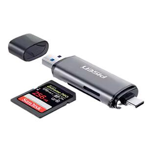 品胜读卡器USB3.0二合一sd/tf内存卡高速转换器多功能相机typec手机电脑两用otg通用大卡SD车载U盘行车记录仪