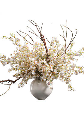 鲲屿新中式陶瓷仿真花大型摆件