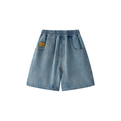 虾酱麻麻蓝色牛仔短裤