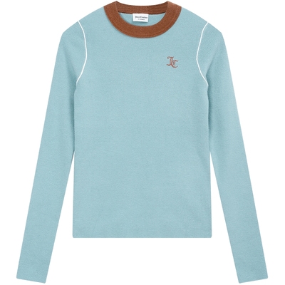 JuicyCouture橘滋撞色修身针织