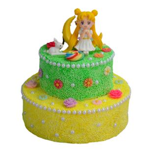 幼儿童diy双层仿真蛋糕冰淇淋微景观雪花泥轻粘土手工制作 材料包