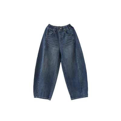 小小大星球全棉软糯水洗牛仔长裤