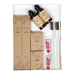 五星级酒店专用一次性牙刷牙膏套装高档宾馆民宿洗漱用品拖鞋定制