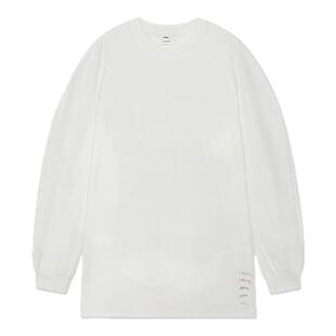 设计师品牌 IMMI 26春夏女士字母印花宽松显瘦长袖T恤银泰 300124